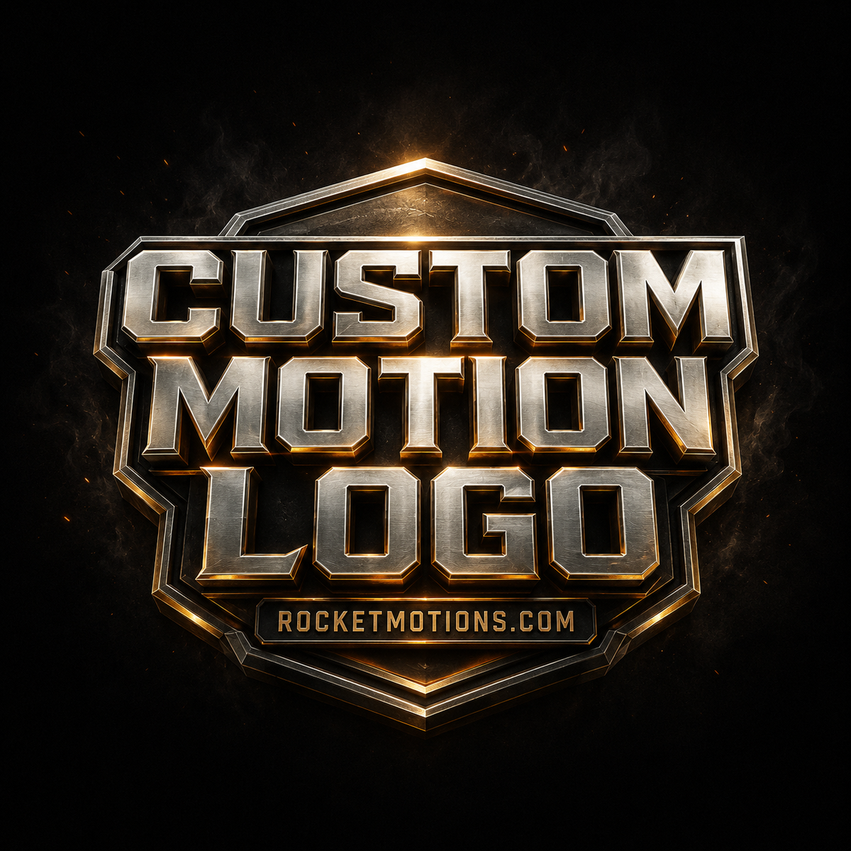 Custom animated logo design by RocketMotions, frame from the logo motion version