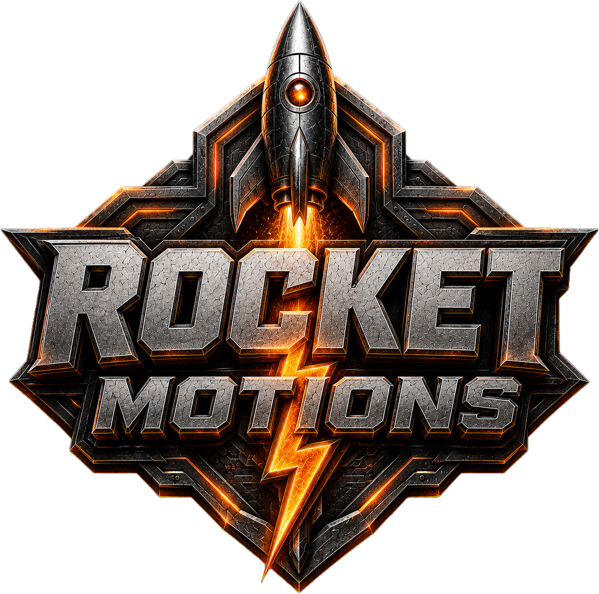 Custom chrome emblem logo built for a client brand